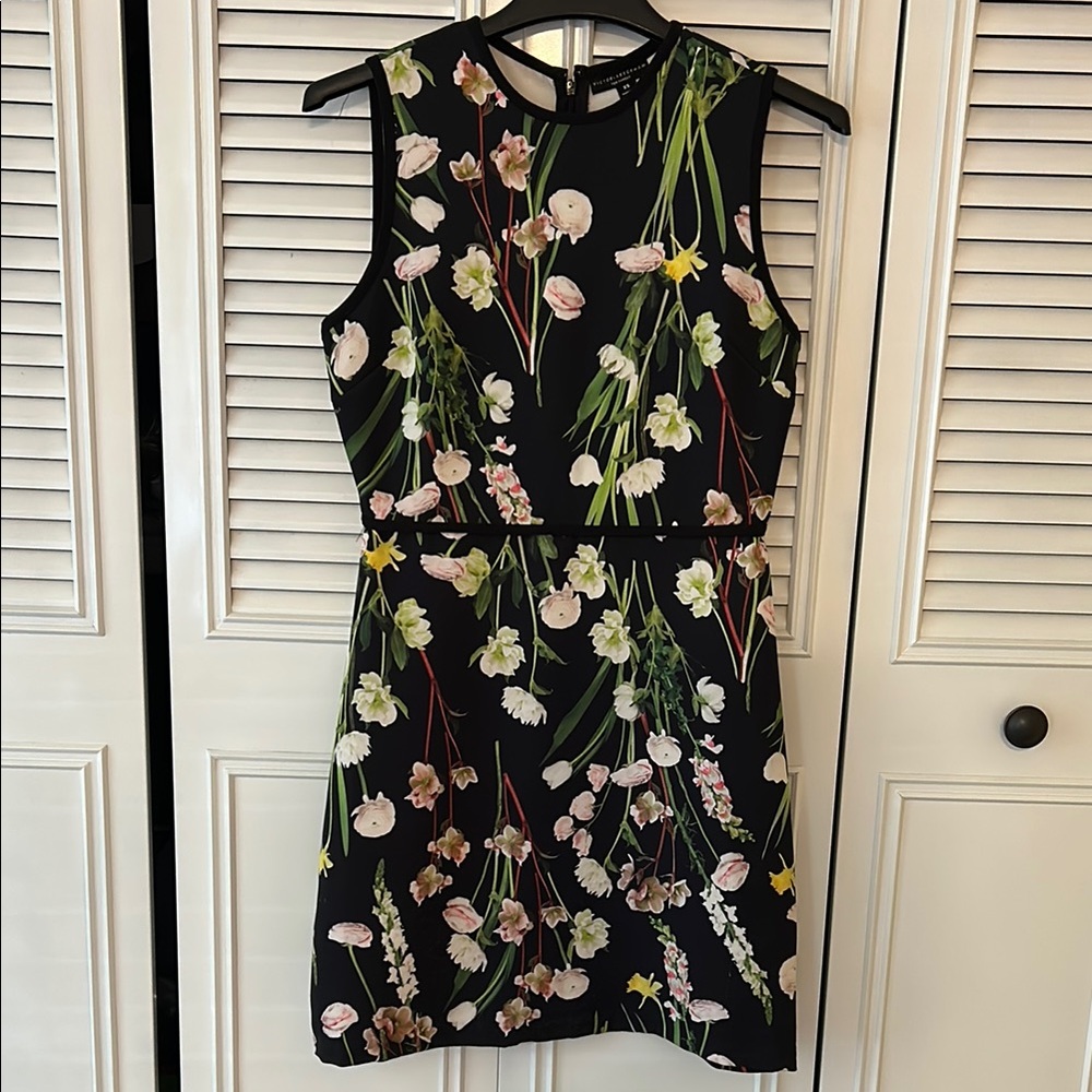 Victoria Beckham for Target Black Floral Dress